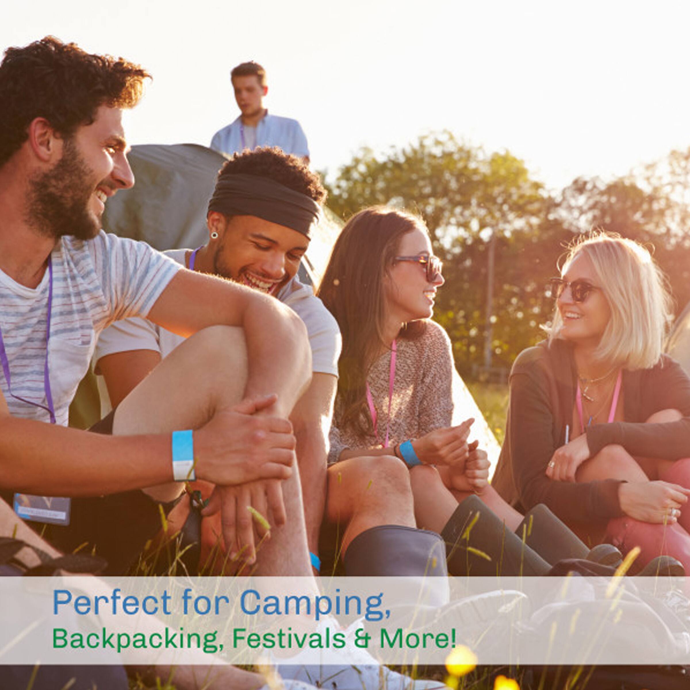 Perfect for Camping, Backpacking, Festivals & More!