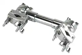 Gibraltar Hardware - Extended Electronic Drum Module Clamp, 6" Extension Bar with Dual Clamps for Mounting Sample Pads Controllers & Modules