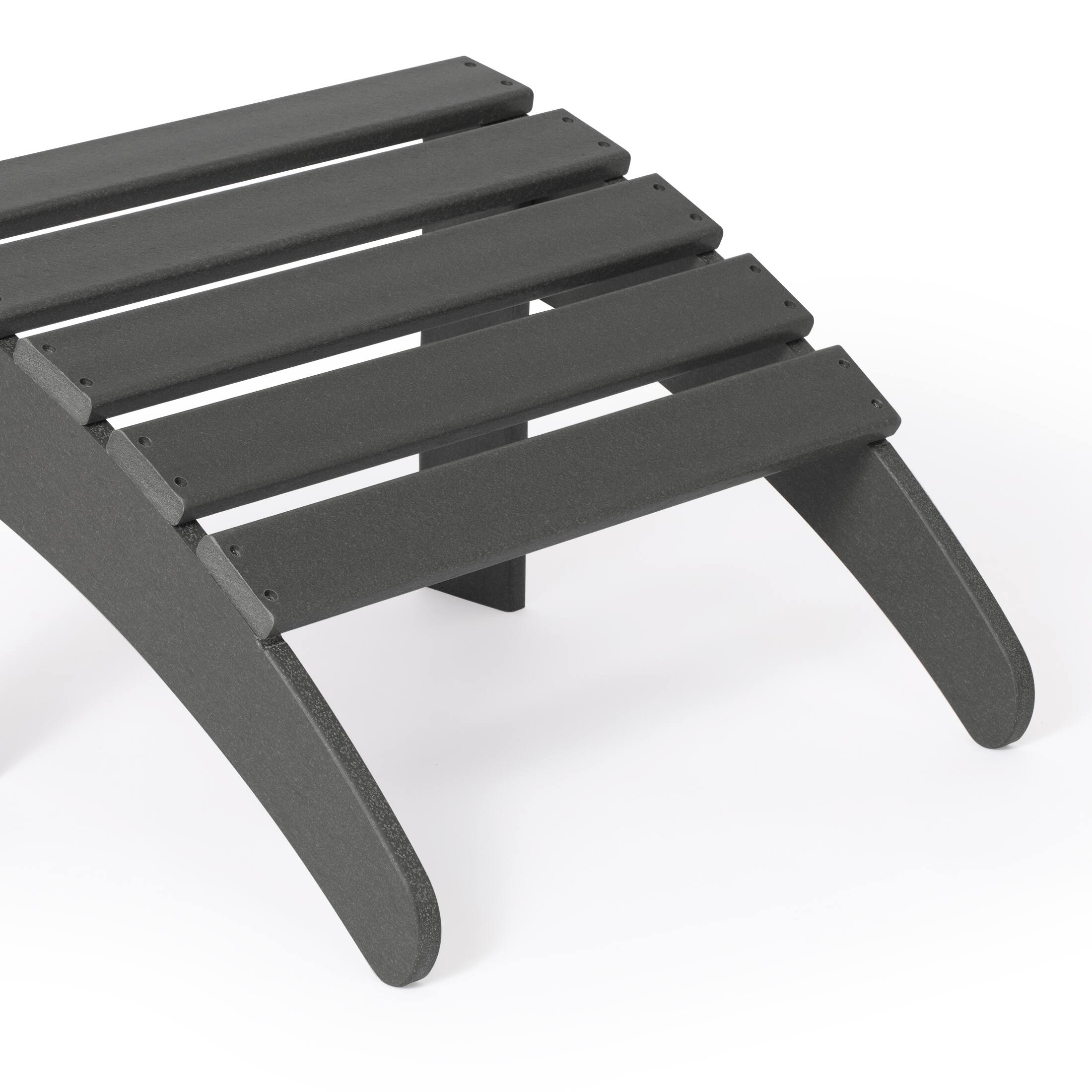 Alt View 4. WestinTrends - WestinTrends Malibu Outdoor folding ottoman for Adirondack chair - Gray.
