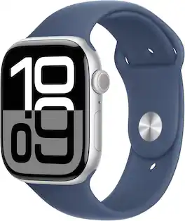 Refurbished Excellent - Apple Watch Series 10 Aluminum 42mm (GPS Only, No Cellular) - Silver - (2024)