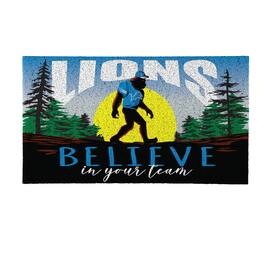 Evergreen Enterprises - Detroit Lions 28" x 16" Bigfoot Believe in Your Team Turf Door Mat - Multicolor