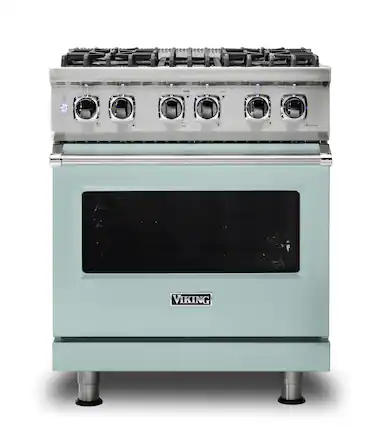Front. Viking - 30-Inch Dual Fuel Freestanding Range - Splash.