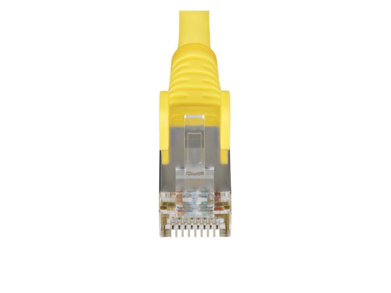 Alt View 3. StarTech.com - StarTech 6in Yellow CAT6a Ethernet Cable Model NLYL-6IN-CAT6A-PATCH.