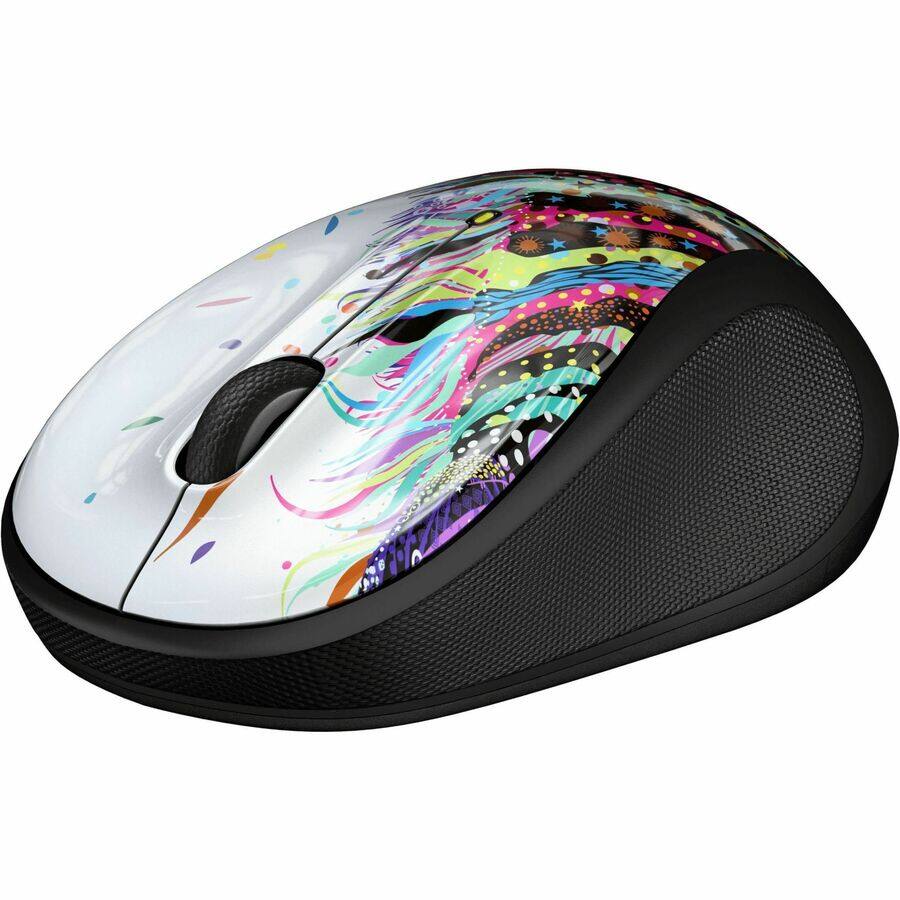 Alt View 3. Logitech - Logitech M325S Wireless Mouse - Optical - Wireless - 32.81 ft - Radio Frequency - 2.40 GHz - Celebration Black - USB - Celebration Black.