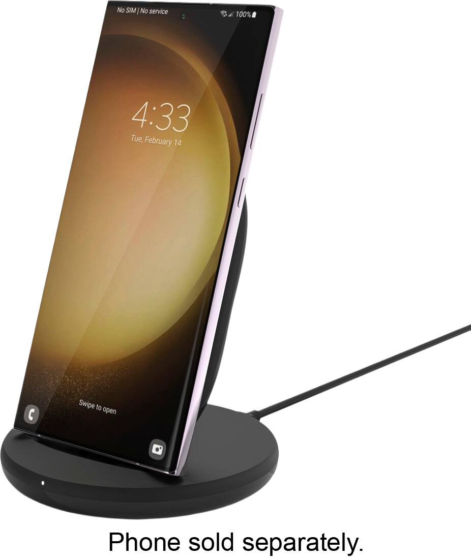 No SIM | No service  
4:33  
Tue, February 14  
Swipe to open  

Phone sold separately.