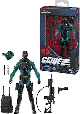 Hasbro - G.I. Joe - Classified Series - #187, Night-Viper Action Figure - COLLECTIBLES - Multicolor