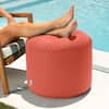 Front. Jaxx - Jaxx Spring Indoor / Outdoor Bean Bag Pouf Ottoman, Flamingo - Flamingo.