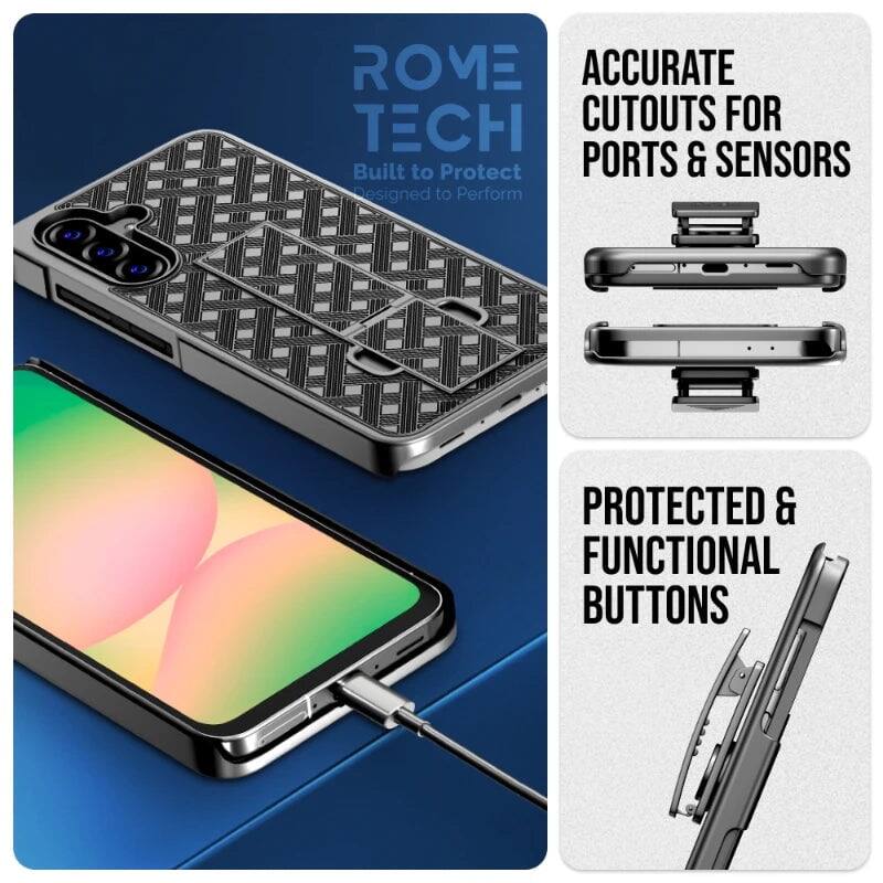 ROME TECH  
Built to Protect  
Designed to Perform  

ACCURATE CUTOUTS FOR PORTS & SENSORS  

PROTECTED & FUNCTIONAL BUTTONS