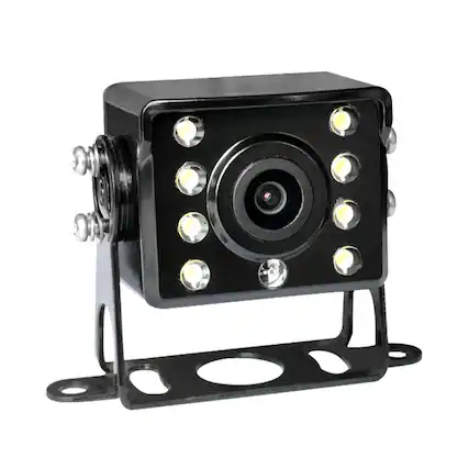 Front. Cluzine - 8 LED AHD Truck Backup Camera, IP68 Waterproof, Night Vision for Large Vehicles.