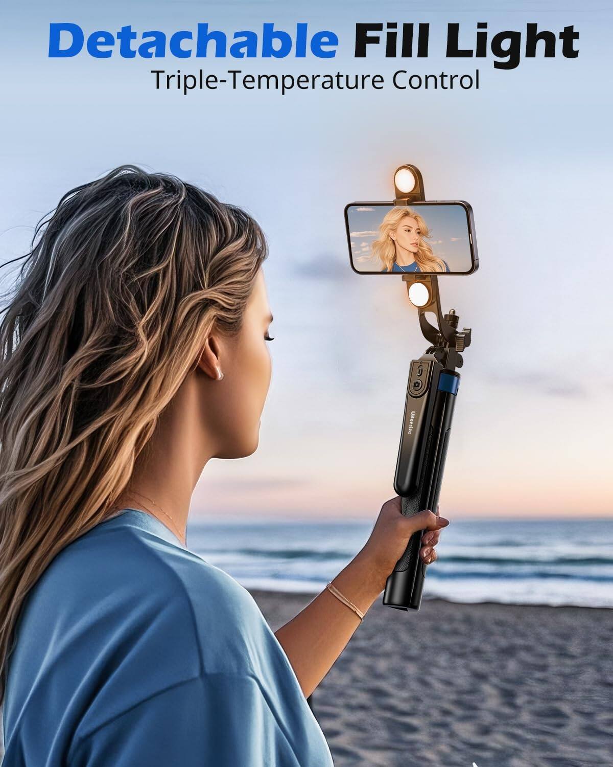 Detachable Fill Light  
Triple-Temperature Control