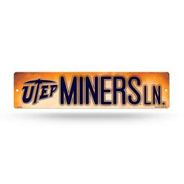 Rico Industries - Texas El Paso UTEP Miners 16" Street Sign for garage, office, man cave or any wall - Multi