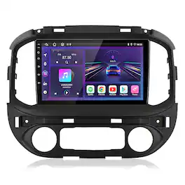 Junsun - For Chevy Colorado 2015-2018 9" 8 Core 6+128GB Android 15 CarPlay Car Stereo Radio GPS Navi WIFI RDS SWC DSP BT FM - Black