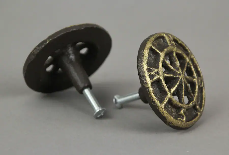 Compass Drawer Zeckos Set of 12 Cast Iron Cabinet Hardware Knob Compass Rose Drawer ...