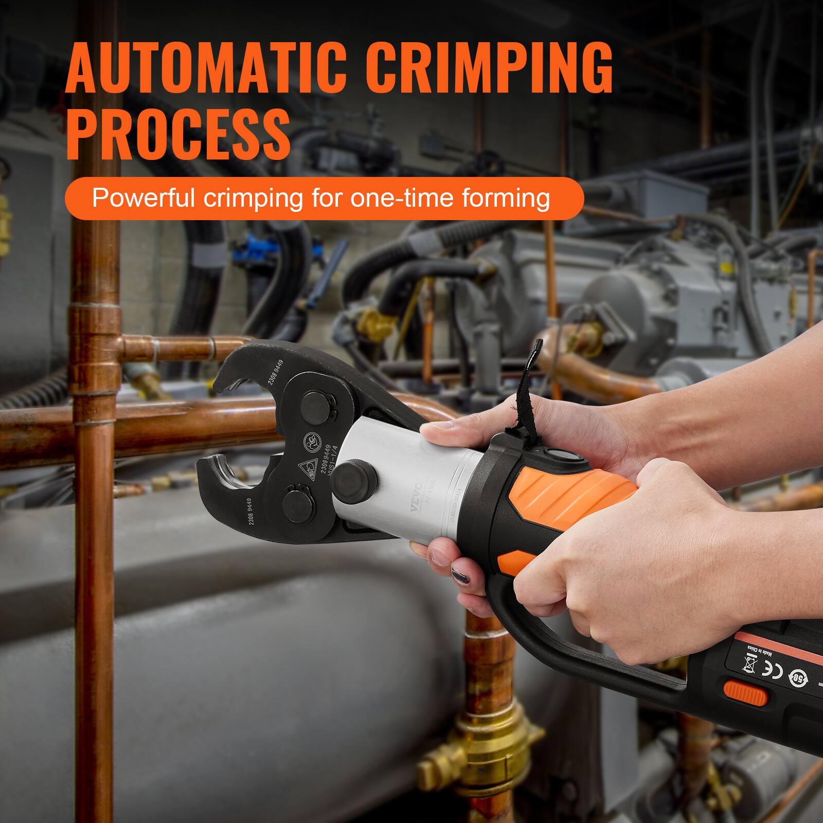 AUTOMATIC CRIMPING PROCESS  
Powerful crimping for one-time forming