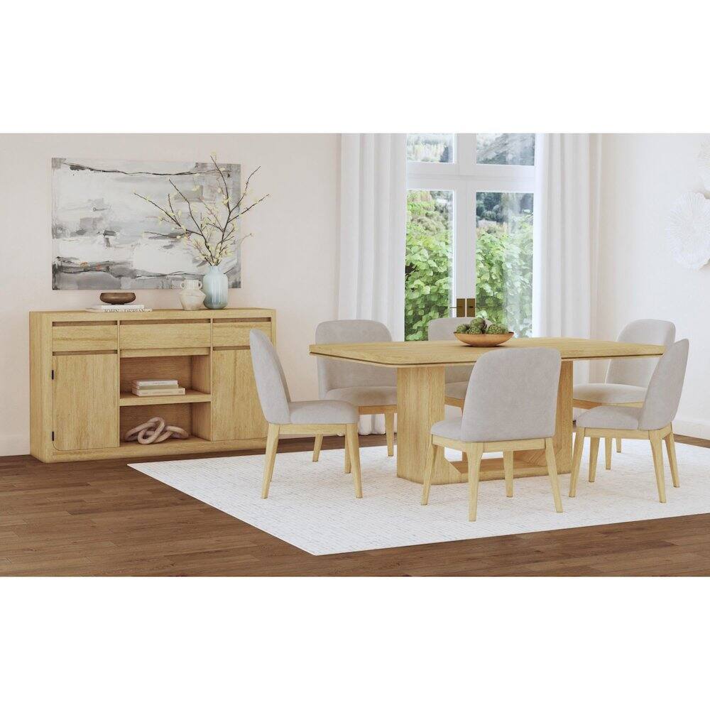 Back. Picket House Furnishings - Camelot Dining Side Chair in Natural - Tural.