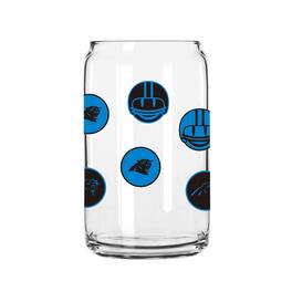 Logo Brands - Carolina Panthers 16oz. Smiley Can Glass - Multicolor