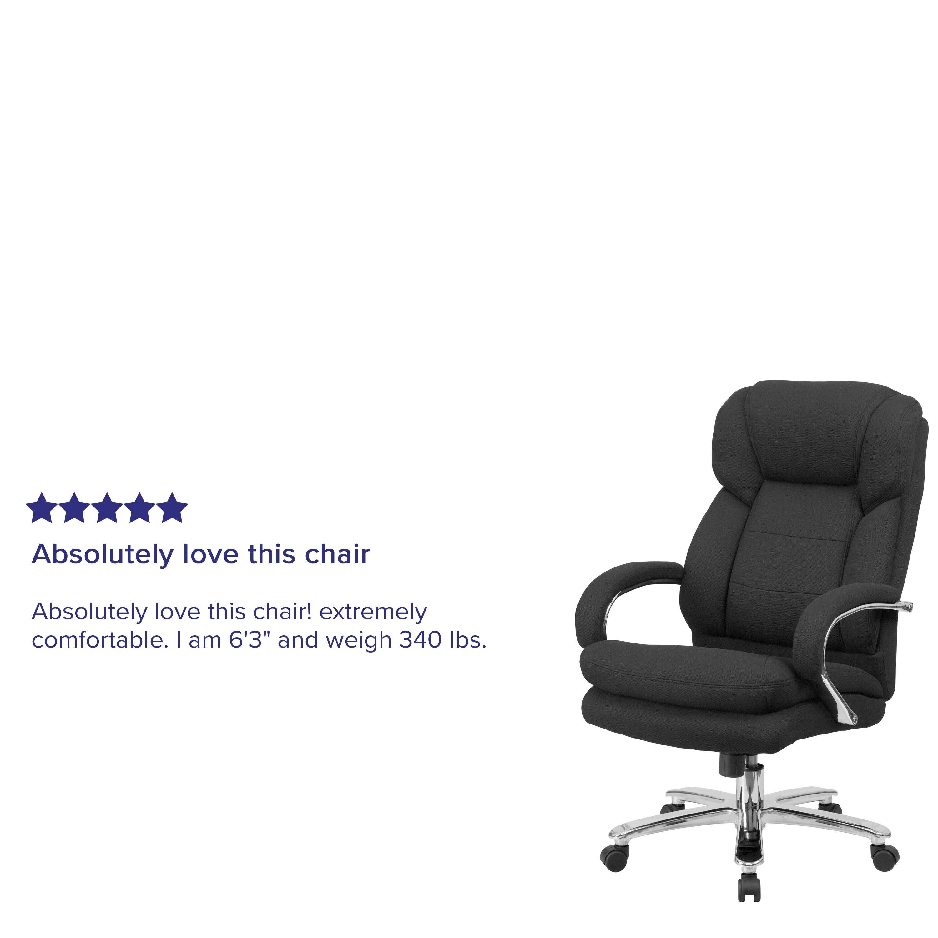 Absolutely love this chair

Absolutely love this chair! extremely comfortable. I am 6'3" and weigh 340 lbs.