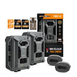 Spypoint - Force-24 Trail Camera 24MP 2K Video Sound Recording (Twin Pack) Bundle