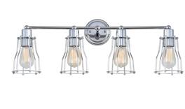 Jonathan Y - Evelyn 29.5" 4-light Metal Vanity Light - Chrome