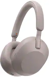 Sony - WH-1000XM5 Wireless Noise-Canceling Over-the-Ear Headphones - Smoky Pink - Front_Zoom