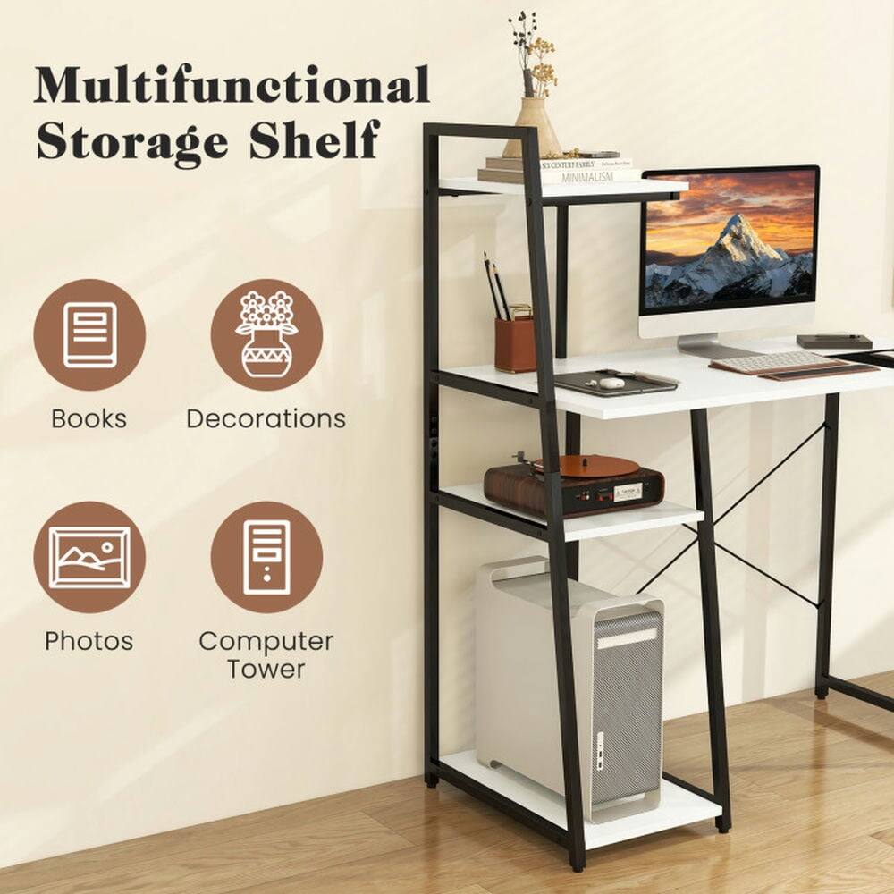 Multifunctional Storage Shelf

- Books
- Decorations
- Photos
- Computer Tower