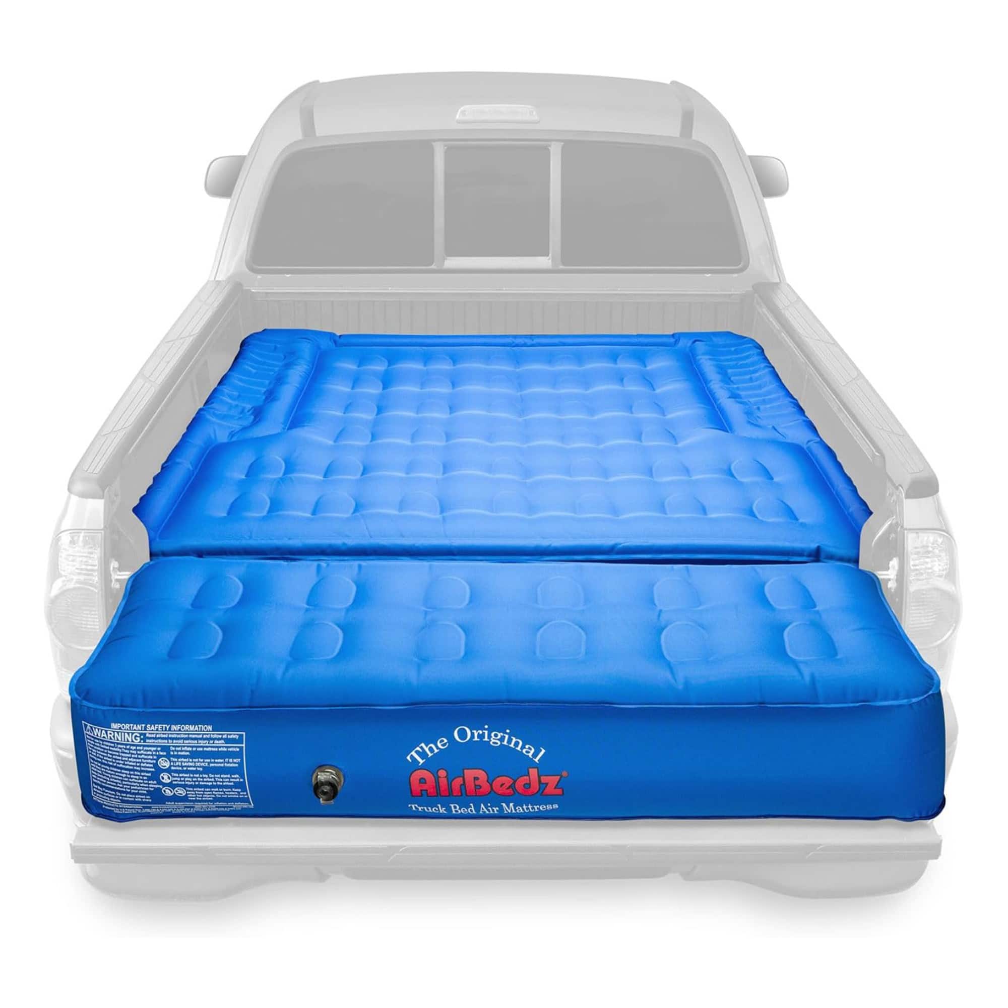Pittman Outdoors - Truck Bed Air Mattress with Pump for Short Truck Beds, 5.5' - Blue