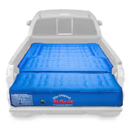 Pittman Outdoors - Truck Bed Air Mattress with Pump for Short Truck Beds, 5.5' - Blue