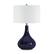 Front Zoom. Camden&Wells - Mirabella Table Lamp - Navy Blue Glass.