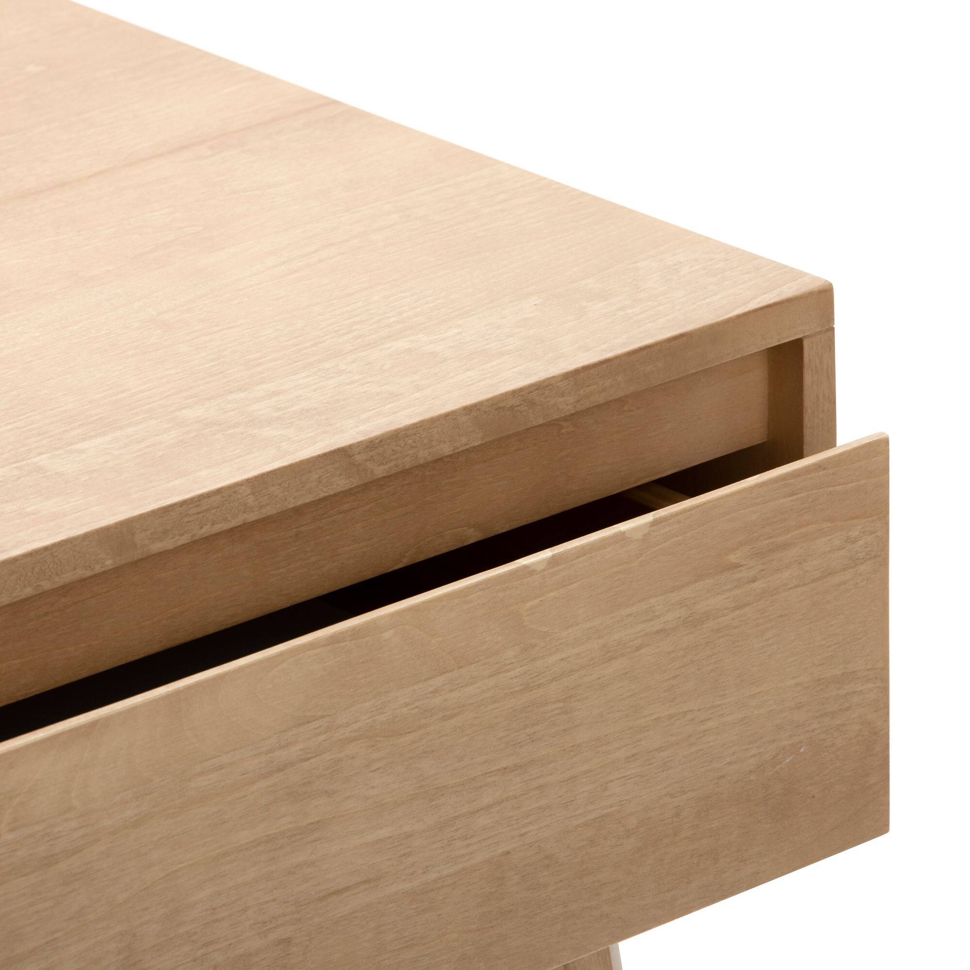 Alt View 4. Plank+Beam - Scandinavian Nightstand with 1 Drawer, Blonde - Blonde.