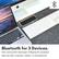 The text in the image is:
"Bluetooth for 3 Devices.
Pair and switch between 3 Bluetooth enabled devices like a laptop, tablet, or smartphone."
