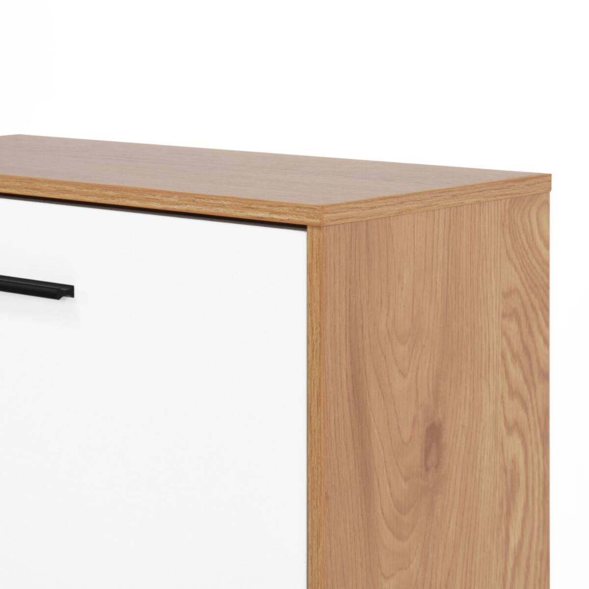 Alt View 8. HTUTWOO - Shoe Storage Cabinet with 3 White Panel Flip Drawers,Freestanding Organizer for Entryway,Narrow Shoe Rack Cabinet - Light Brown.