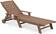 Magic Pool Vision SERWALL HDPE Outdoor Lounge Chair with Rolling Wheels & Cup Holder for ...