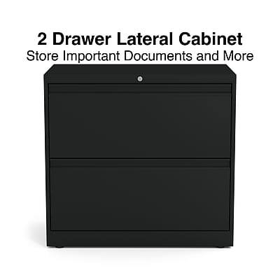 2 Drawer Lateral Cabinet  
Store Important Documents and More