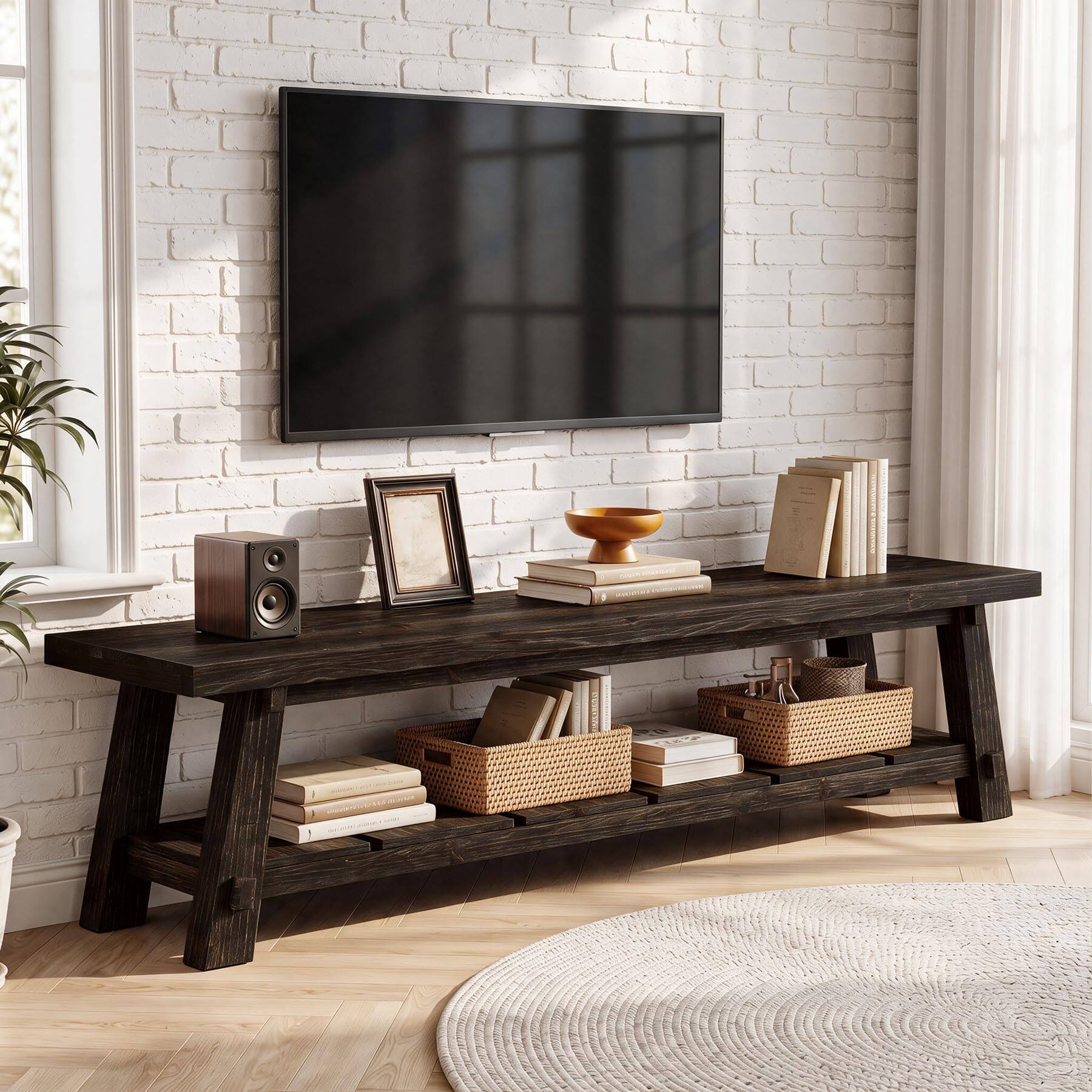 Tribesigns 71 Inches Extra Long TV Stand for TVs up to 85