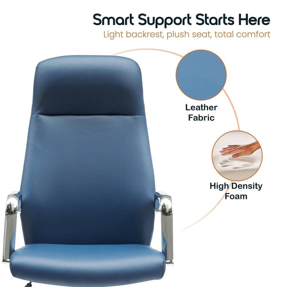 Smart Support Starts Here  
Light backrest, plush seat, total comfort  
Leather Fabric  
High Density Foam