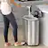 Left. iTouchless - SoftStep 13.2-Gal. Half-Round Trash Can - Silver.