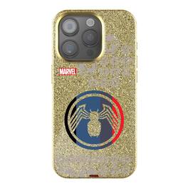 Keyscaper - Marvel Sigil Gold Bling Phone Case - Apple iPhone 15 - Venom