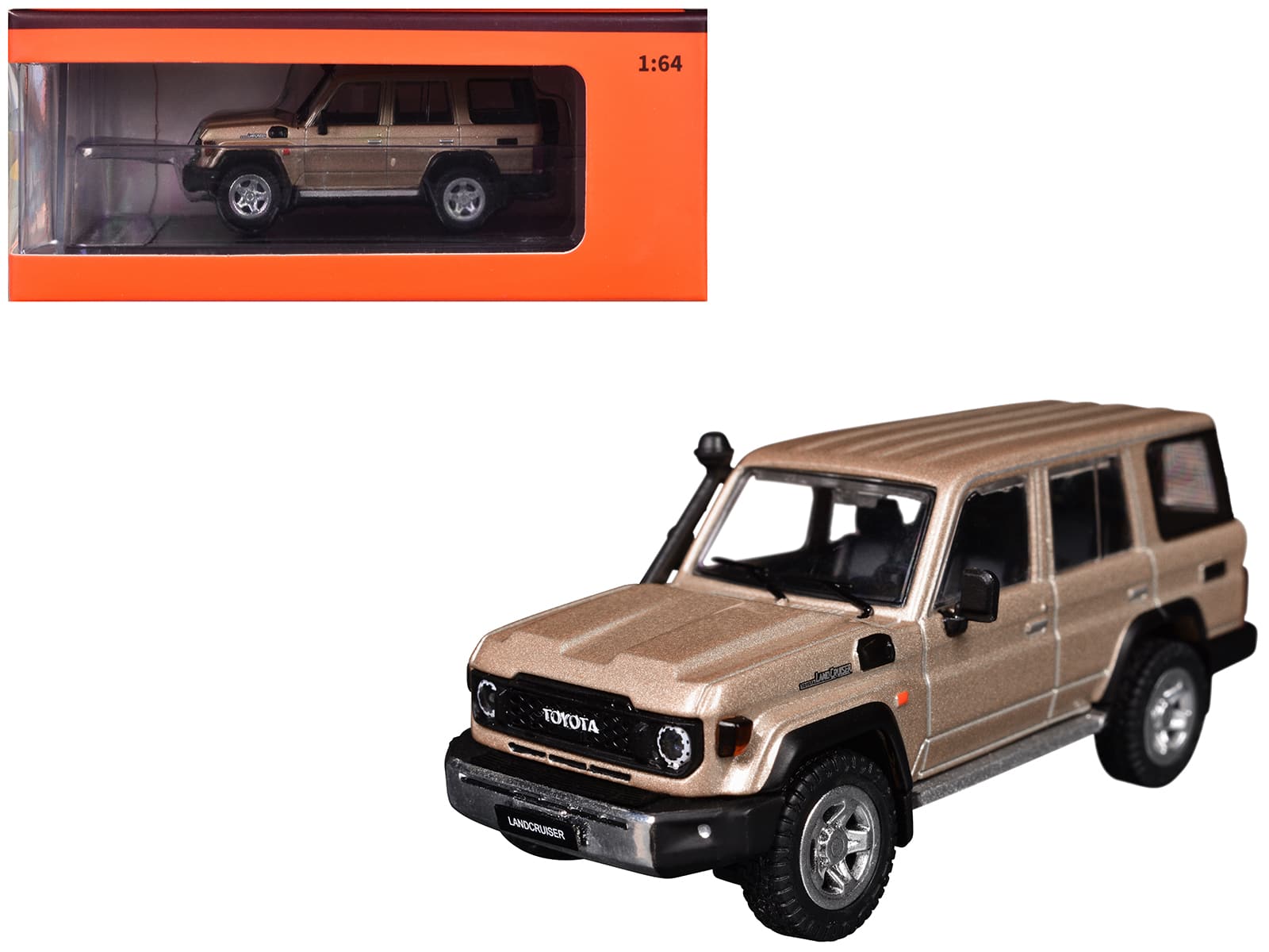 Toyota Land Cruiser (J76) Gold Metallic 1/64 Diecast Model Car by GCD price history on PriceWatchPro
