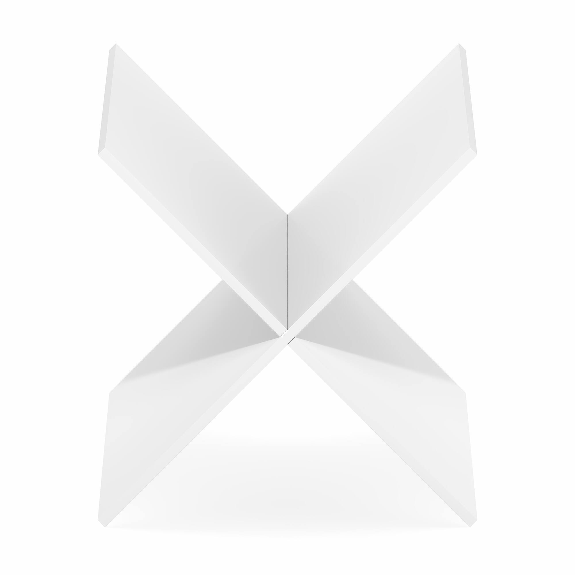 Alt View 6. Furinno - CUBICLE Cube Insert, X-Shelf Cube Organizer Insert, 3-Shelf Design, Fits Triple Thick Cubes, for Storage - White.