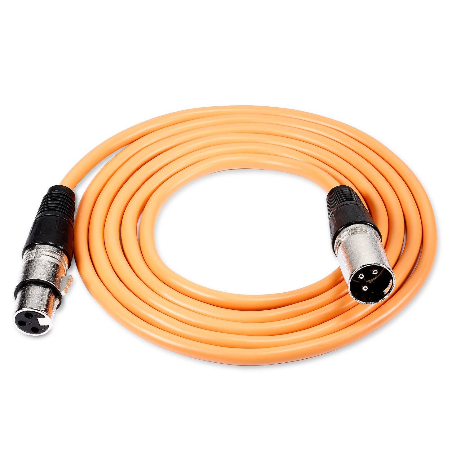 Back. Neewer - 6-Pack 3ft XLR Microphone Cables - Male to Female Snake Cord Set in 6 Colors for Audio Equipment.