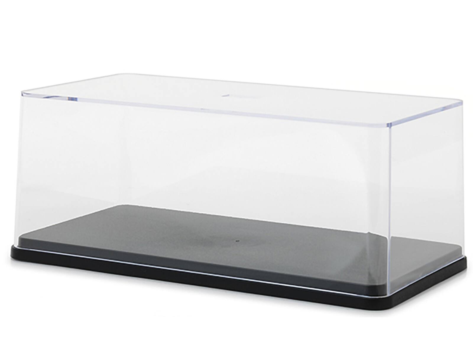 Angle. Greenlight - Collectible Display Show Case with Black Plastic Base for 1/24 Scale Models by Greenlight - Clear and Black.