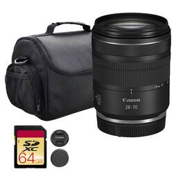 Canon - RF 28-70mm f/2.8 IS STM Lens 64GB Card Bundle - Black