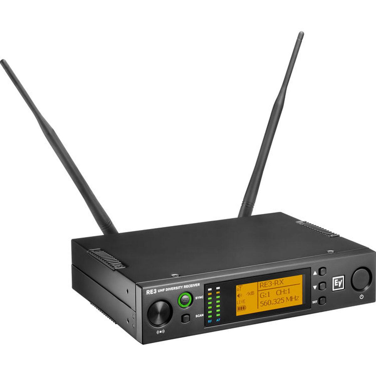 DIVERSITY RECEIVER RE3 UHF SYNC SCAN

Pa RE3-RX 9dB G:1 CH:1 LIVE 560.325 MHz III

SET