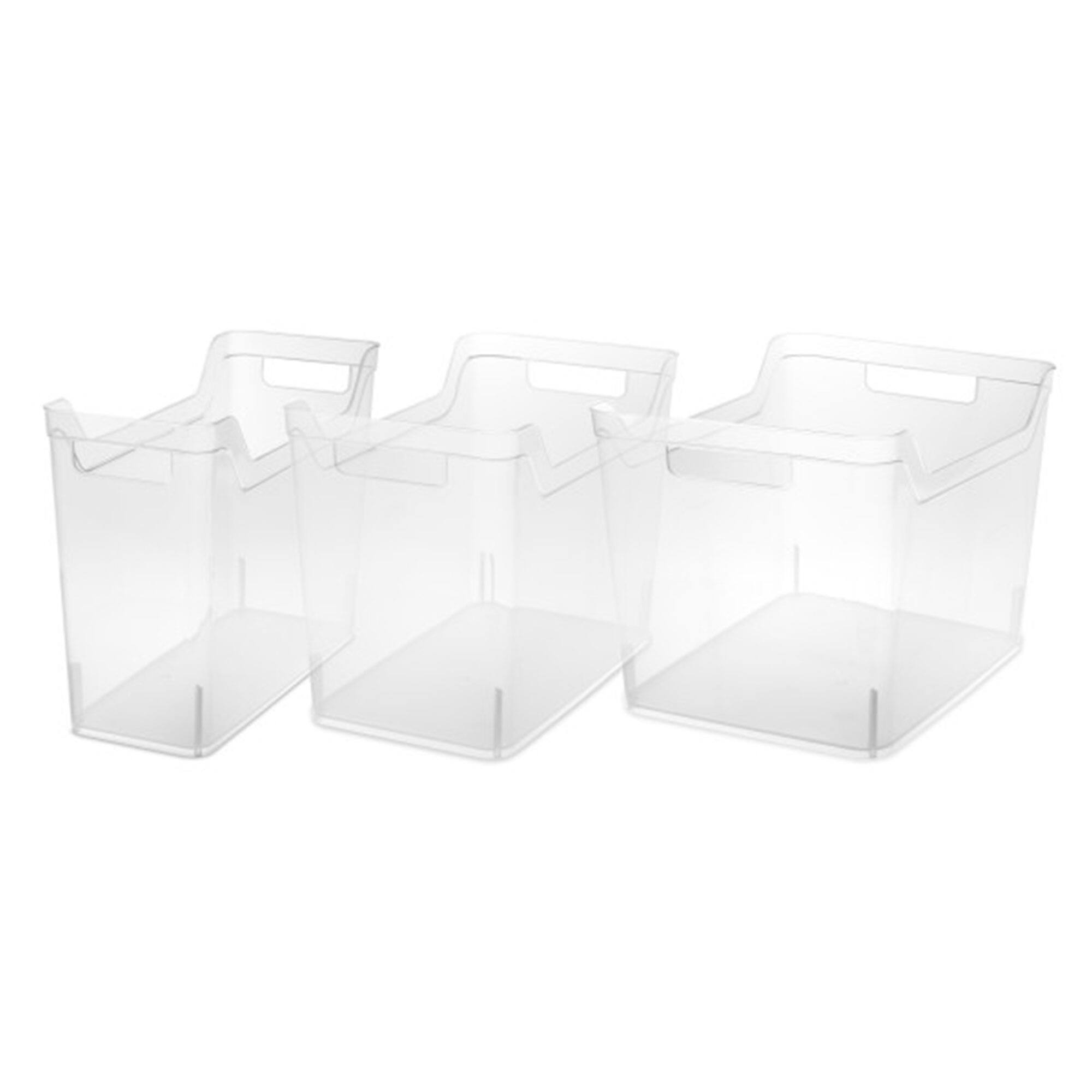 Alt View 2. Sterilite - Sterilite Medium Shelf Home Storage Organizing Plastic Container, 6 Pack, Clear - Clear.
