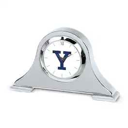 Jardine - Yale Bulldogs Napoleon Desk Clock - Silver