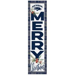 Jardine - Nevada Wolf Pack 12'' x 48'' Outdoor Christmas Leaner - White