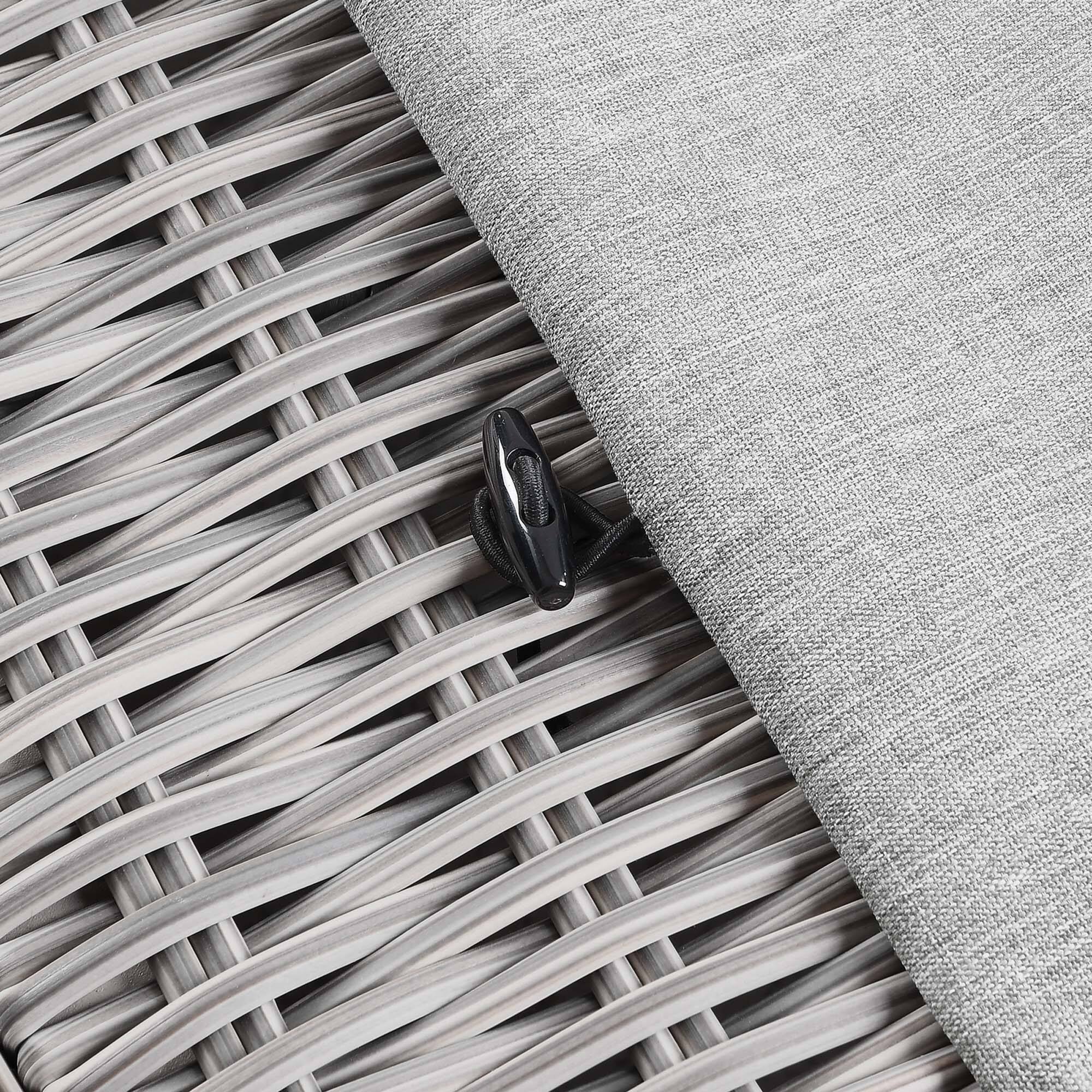 Alt View 4. Modway - Conway Outdoor Patio Wicker Rattan Ottoman by Modway - Light Gray Gray.