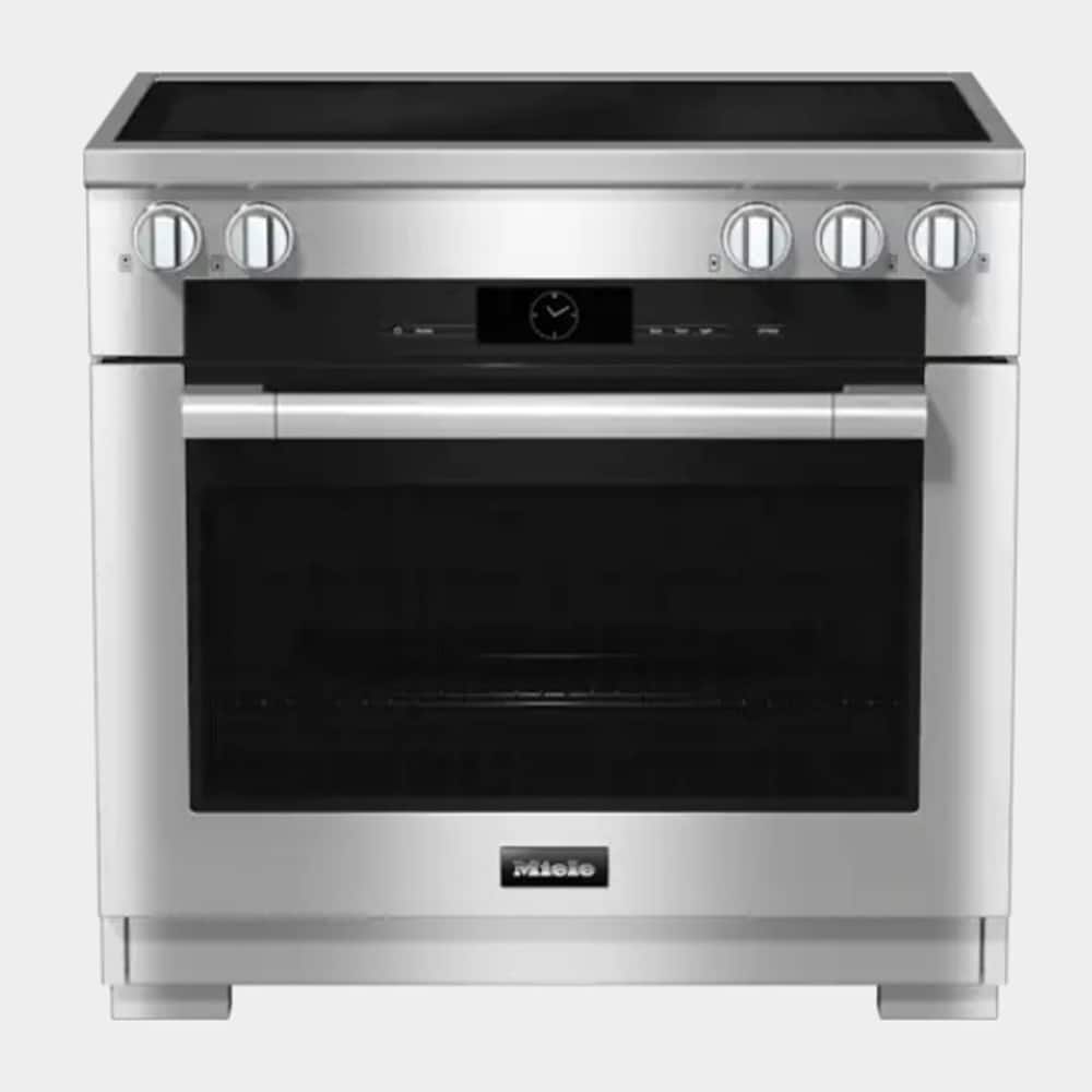 Miele - HR 1632-3 I 36" in. Induction Range - Clean Touch Steel - Front_Zoom