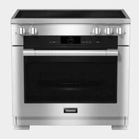 Miele - HR 1632-3 I 36" in. Induction Range - Clean Touch Steel - Front_Zoom