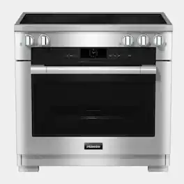 Miele - HR 1632-3 I 36" in. Induction Range - Clean Touch Steel